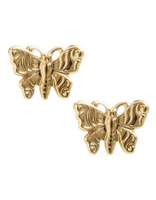 UPC 027657204704 product image for Fine Jewellery 14K Yellow Gold Tailored Butterfly Button Earrings - Yellow Gold | upcitemdb.com