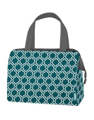 UPC 041205702597 product image for Thermos Raya Lattice 9-Can Lunch Duffle Bag-TEAL-One Size | upcitemdb.com