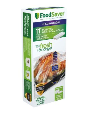 Foodsaver 11 x 18' GameSaver Expandable Vacuum Bag Rolls, 2-Pack