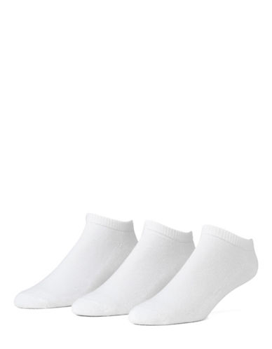 Mcgregor 3 Pack Athletic Low Cut Socks-WHITE-7-12