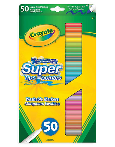 Crayola 50-Piece Washable Super Tips Markers