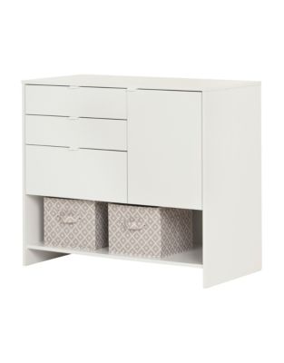 South Shore Crea Craft Storage Cabinet with Drawers-PURE 