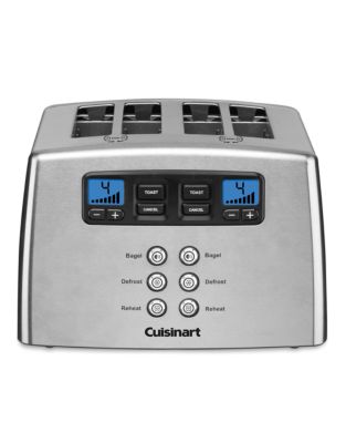 UPC 068459071446 product image for Cuisinart Countdown Lever-less 4-Slice Toaster-STAINLESS-One Size | upcitemdb.com