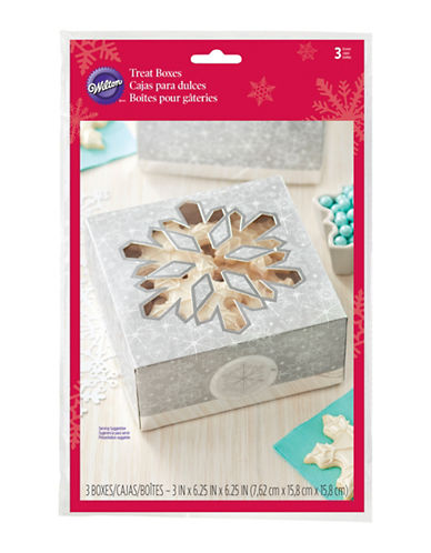 UPC 070896024688 product image for Wilton 3-Count Snowflake Treat Boxes-MULTI-One Size | upcitemdb.com