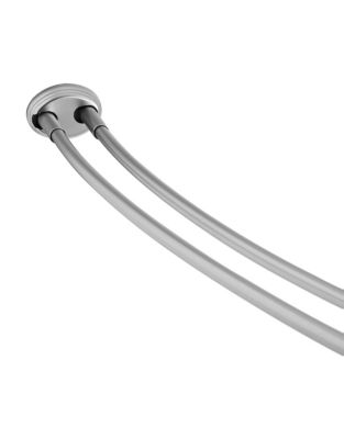 UPC 073161007423 product image for Maytex Double Curved Shower Rod-SILVER-One Size | upcitemdb.com