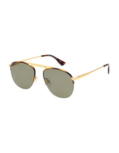 Le Specs 52mm Liberation Aviator Sunglasses-GOLD-One Size