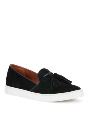 frye gemma tassel slip on sneakers