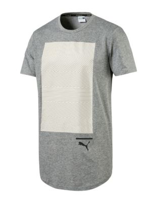 UPC 190276000436 product image for Puma Evo Rib Drycell Tee-GREY-Medium | upcitemdb.com