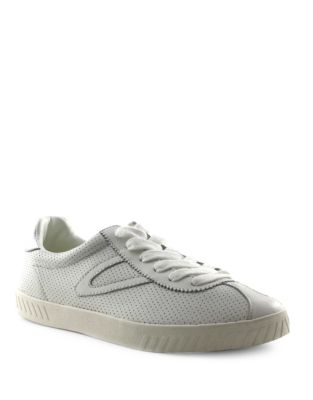 UPC 190783505042 product image for Tretorn Camden 2 Perforated Leather Sneakers-SILVER-8 | upcitemdb.com