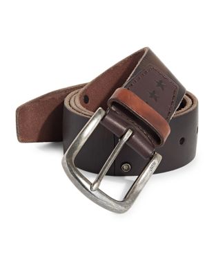 UPC 190802381992 product image for John Varvatos Star U.S.A. Classic Leather Belt-BROWN-36 | upcitemdb.com