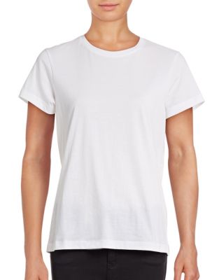 UPC 190820000165 product image for Vince Boy Pima Cotton T-Shirt-WHITE-X-Small | upcitemdb.com