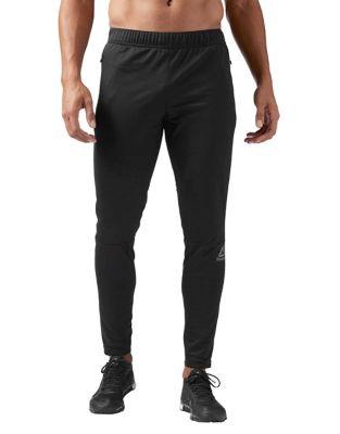 UPC 191036109536 product image for Reebok SpeedWick Knit Trackster Pants-BLACK-Medium | upcitemdb.com