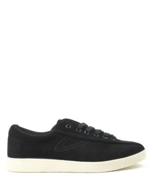 UPC 191158776616 product image for Tretorn Nylite Leather Sneaker-BLACK-8 | upcitemdb.com