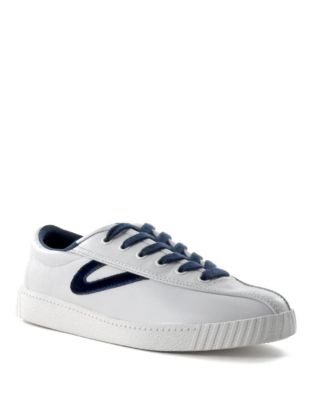 UPC 191514171857 product image for Tretorn Nylite Leather Sneaker-WHITE-8.5 | upcitemdb.com