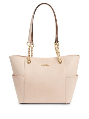 calvin klein naomi woven tote