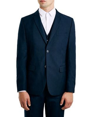 Topman New Fit Slim Sports Jacket-DARK BLUE-38