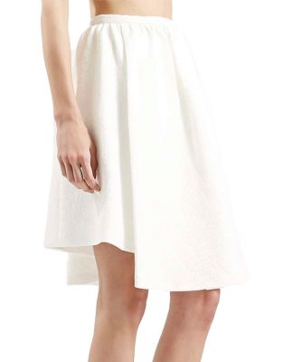 Topshop Asymmetric Prom Midi-WHITE-10