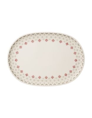 EAN 4003686309272 product image for Villeroy & Boch Artesano Montagne Porcelain Oval Platter-WHITE/GREY/RED-17 Inche | upcitemdb.com