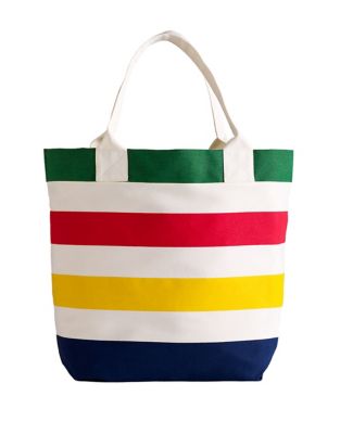 UPC 886456963232 product image for Hudson'S Bay Company Multi Stripe Canvas Tote-MULTI-One Size | upcitemdb.com