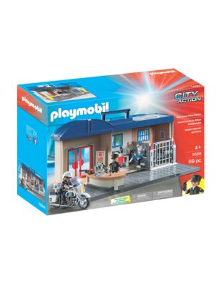 Playmobil Take Along Police Station Set-MULTI-One Size