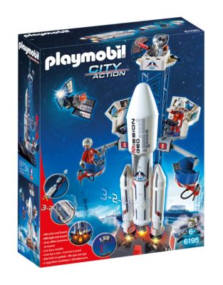 Playmobil Space Rocket with Launch Site Set-MULTI-One Size