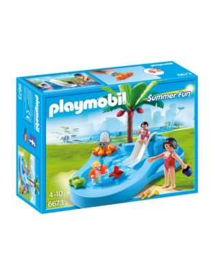 Playmobil Baby Pool with Slide Play Set-MULTI-One Size