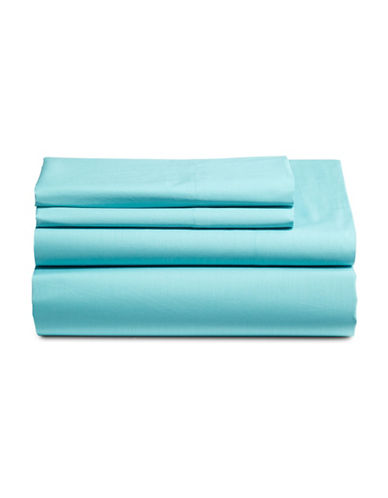 Dh Four-Piece Cotton Sheet Set-LIGHT BLUE-Twin