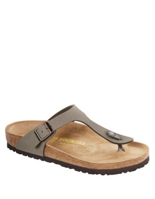 EAN 4040714221373 product image for Birkenstock Gizeh Nubuck Thong Sandals-STONE-EUR 42/US 12 | upcitemdb.com