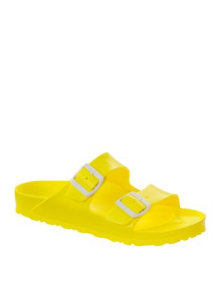 rubber birkenstock yellow