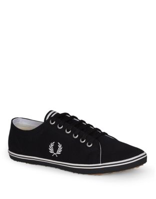 EAN 5034604086578 product image for Fred Perry Kingston Twill Shoes-BLACK-8 | upcitemdb.com