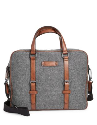 EAN 5054787561624 product image for Ted Baker London Buckled Wool Briefcase-GREY-One Size | upcitemdb.com