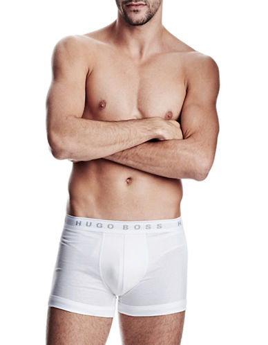 UPC 610769930236 product image for Hugo Boss 3 Pack Cotton Boxer Briefs - White - Small | upcitemdb.com