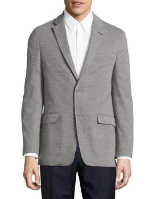 UPC 612319964616 product image for Tommy Hilfiger Melange Single-Breasted Sports Jacket-GREY-42 Tall | upcitemdb.com