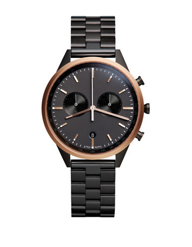 Uniform Wares Chronograph Watch in Rose Gold PVD with PVD 