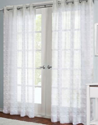 UPC 642477084017 product image for HOME STUDIO Jordan 84in Semi Sheer Grommet Panel - WHITE - 84 inches | upcitemdb.com