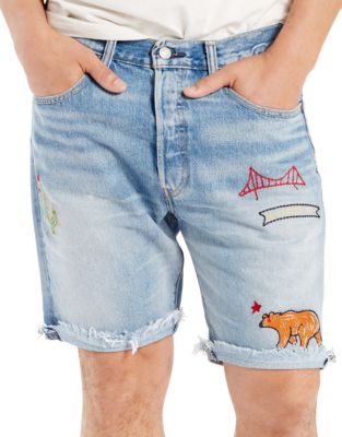levi's embroidered shorts