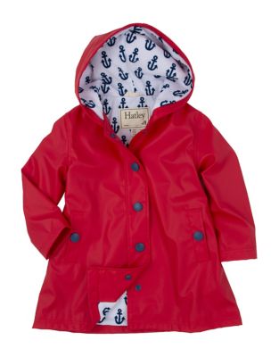 UPC 682397000049 product image for Hatley Red Anchors Splash Jacket-RED-5 | upcitemdb.com