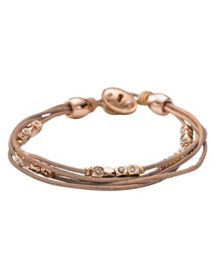 UPC 691464954550 product image for Fossil Multi stand wrist wrap - Rose Gold | upcitemdb.com