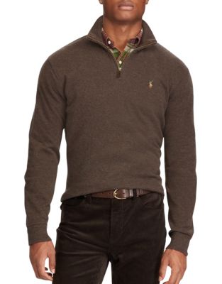 UPC 712168293438 product image for Polo Ralph Lauren Estate-Rib Cotton Pullover-BROWN-3X Tall | upcitemdb.com