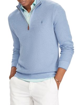 UPC 712169499631 product image for Polo Ralph Lauren Cotton Logo Sweater-LIGHT BLUE-4X Big | upcitemdb.com