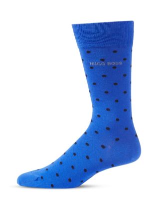 UPC 722557828264 product image for Boss Polka-Dot Cotton Socks-BLUE-7-12 | upcitemdb.com