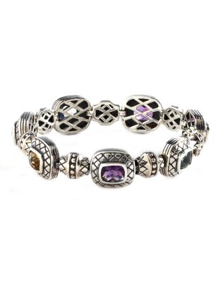 UPC 729367128072 product image for Fine Jewellery Sterling Silver Multi Coloured Gemstone Bracelet - Multi Coloured | upcitemdb.com