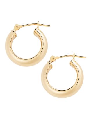 UPC 729367241641 product image for Fine Jewellery 14K Yellow Gold Hoop Earrings - Yellow Gold | upcitemdb.com