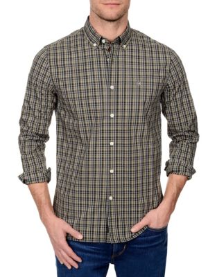 EAN 7613315135416 product image for Victorinox Classic Plaid Button Down Shirt-GREEN-X-Large | upcitemdb.com