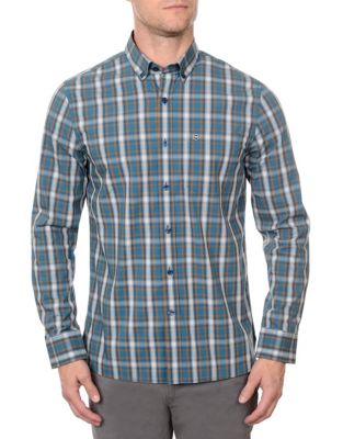EAN 7613315136307 product image for Victorinox Plaid Button Down Shirt-BLUE-Small | upcitemdb.com