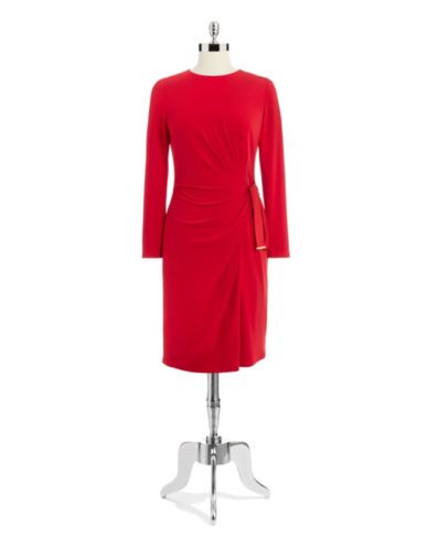 JONES NEW YORK Sarong Dress red Size 14