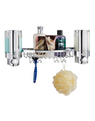 Better Living Aviva 2 Chrome Dispenser with Shower Basket-