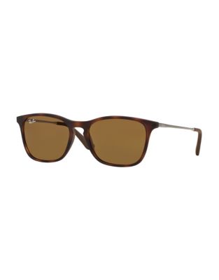 Ray-Ban Junior Chris  45mm Rectangular Sunglasses-HAVANA-One