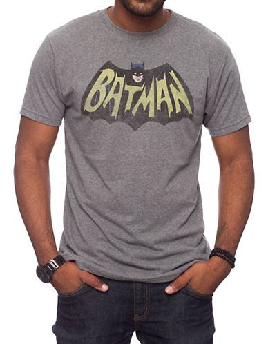 Jack Of All Trades Classic Fit Batman T-Shirt-BLACK HEATHER-