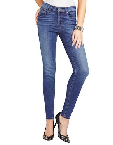 Guess 1981 High-rise Skinny Jeans In Lyon Wash - Blue - 24